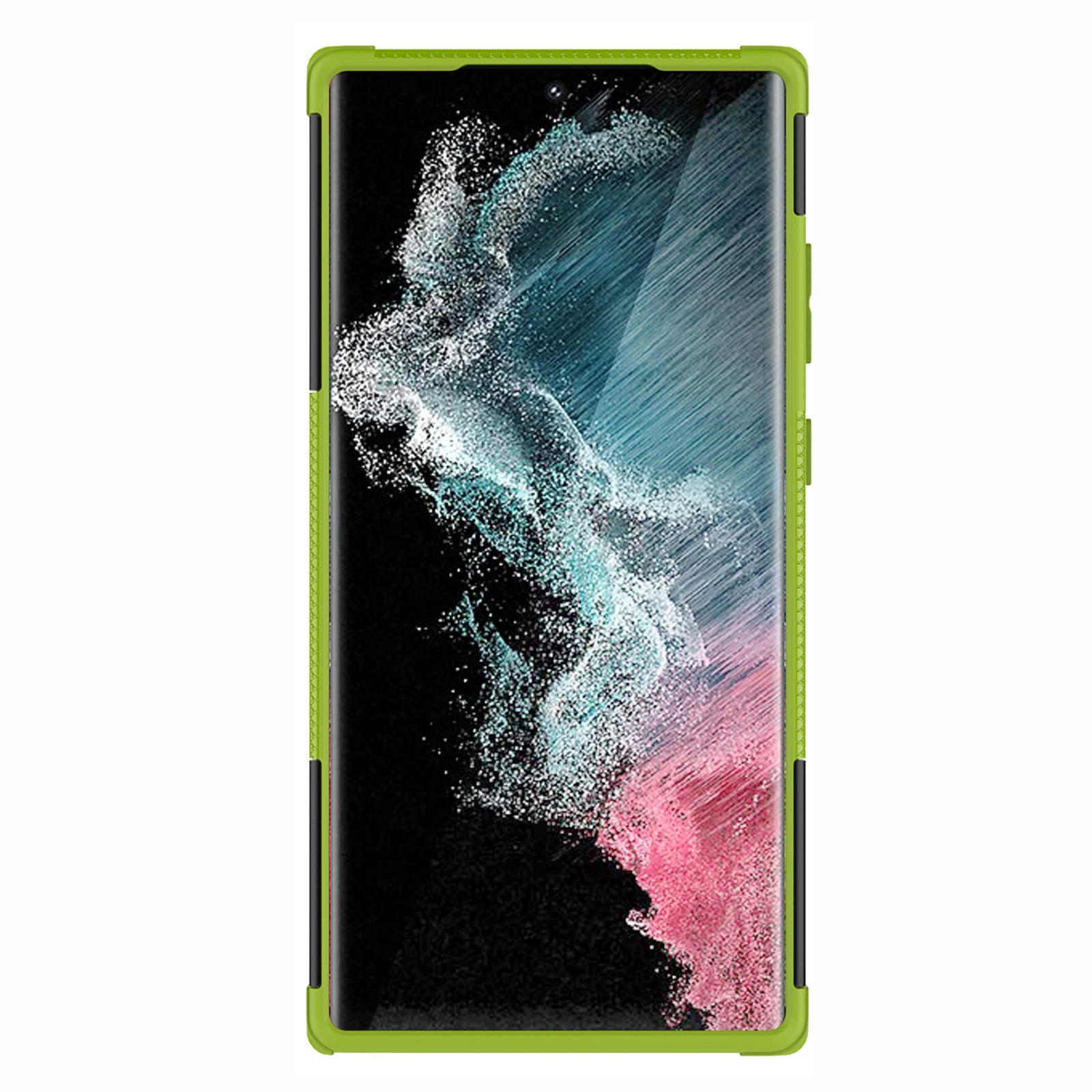 Anti-drop Phone Cover For Samsung Galaxy S23 Ultra Hard PC Soft TPU Hybrid Smartphone Case with Ring Kickstand