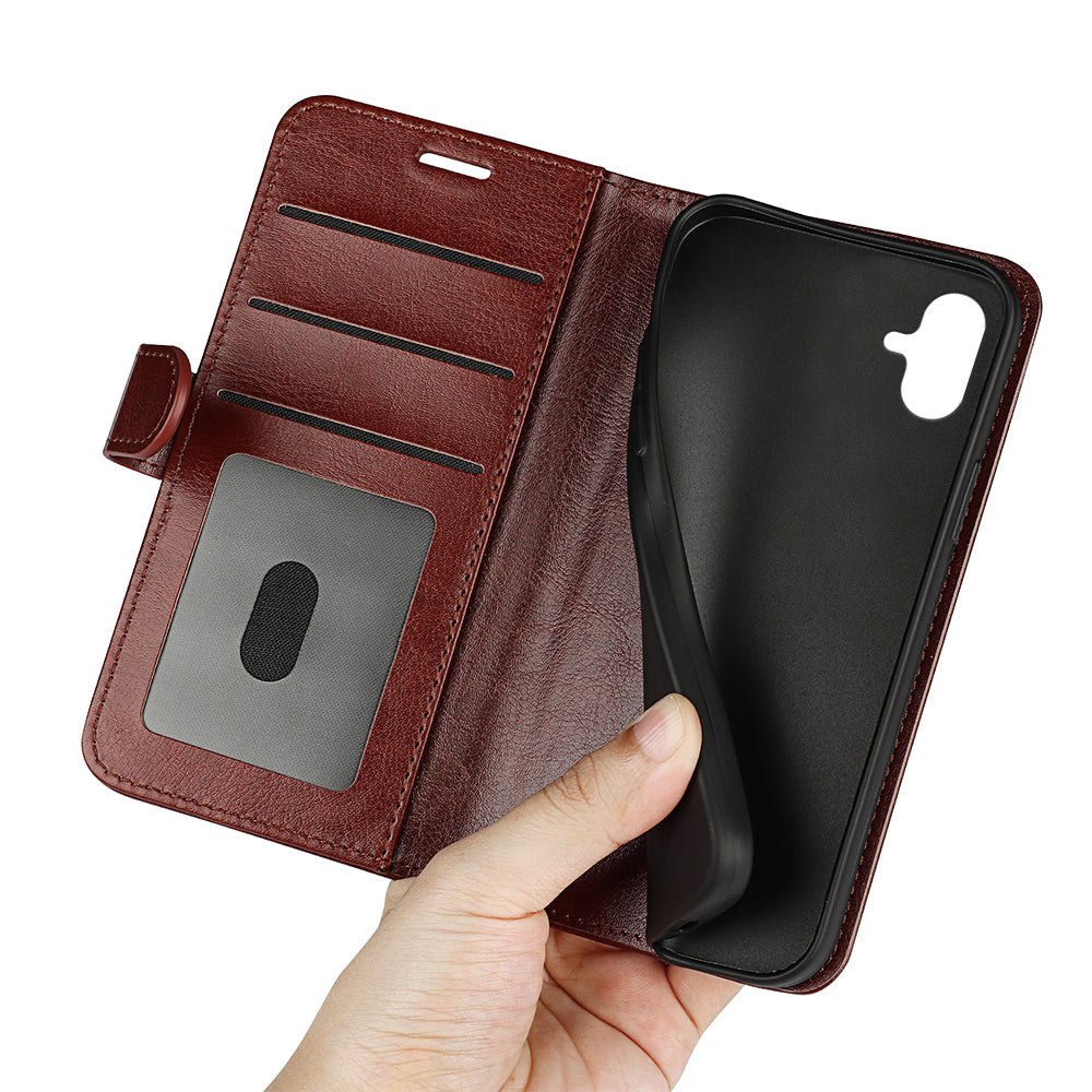 For Samsung Galaxy A04e 4G F04 4G M04 4G Crazy Horse Texture PU Leather Wallet Case Flip Folio Book Stand Shockproof Phone Cover