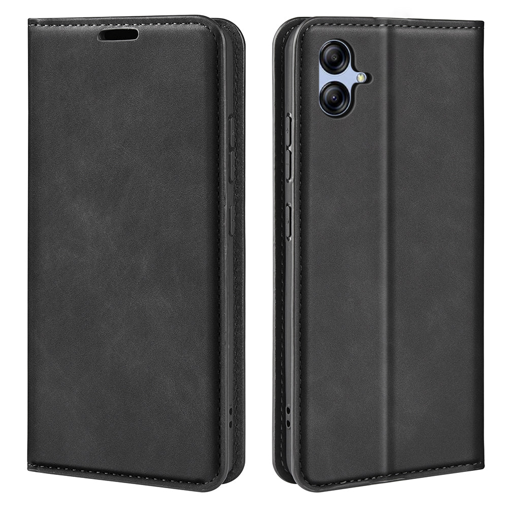 For Samsung Galaxy A04e 4G F04 4G M04 4G Skin-touch Feeling PU Leather Wallet Case Stand Magnetic Absorption Flip Protective Phone Cover