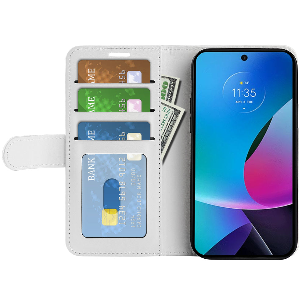For Motorola Moto G Play (2023) 4G Crazy Horse Texture PU Leather Flip Folio Case Stand Wallet Magnetic Closure Phone Cover