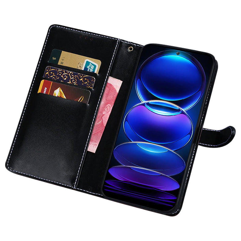 IDEWEI pro Xiaomi Redmi K60E 5G krokodýlí textura PU kožené pouzdro na telefon Flip Wallet Case Skládací stojánek Magnetická spona proti poškrábání Kryt telefonu