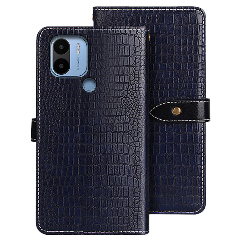 IDEWEI For Xiaomi A1 4G Poco C50 4G A2 4G Crocodile Texture PU Leather Horizontal Stand Phone Flip Wallet Case Magnetic Clasp Phone Cover