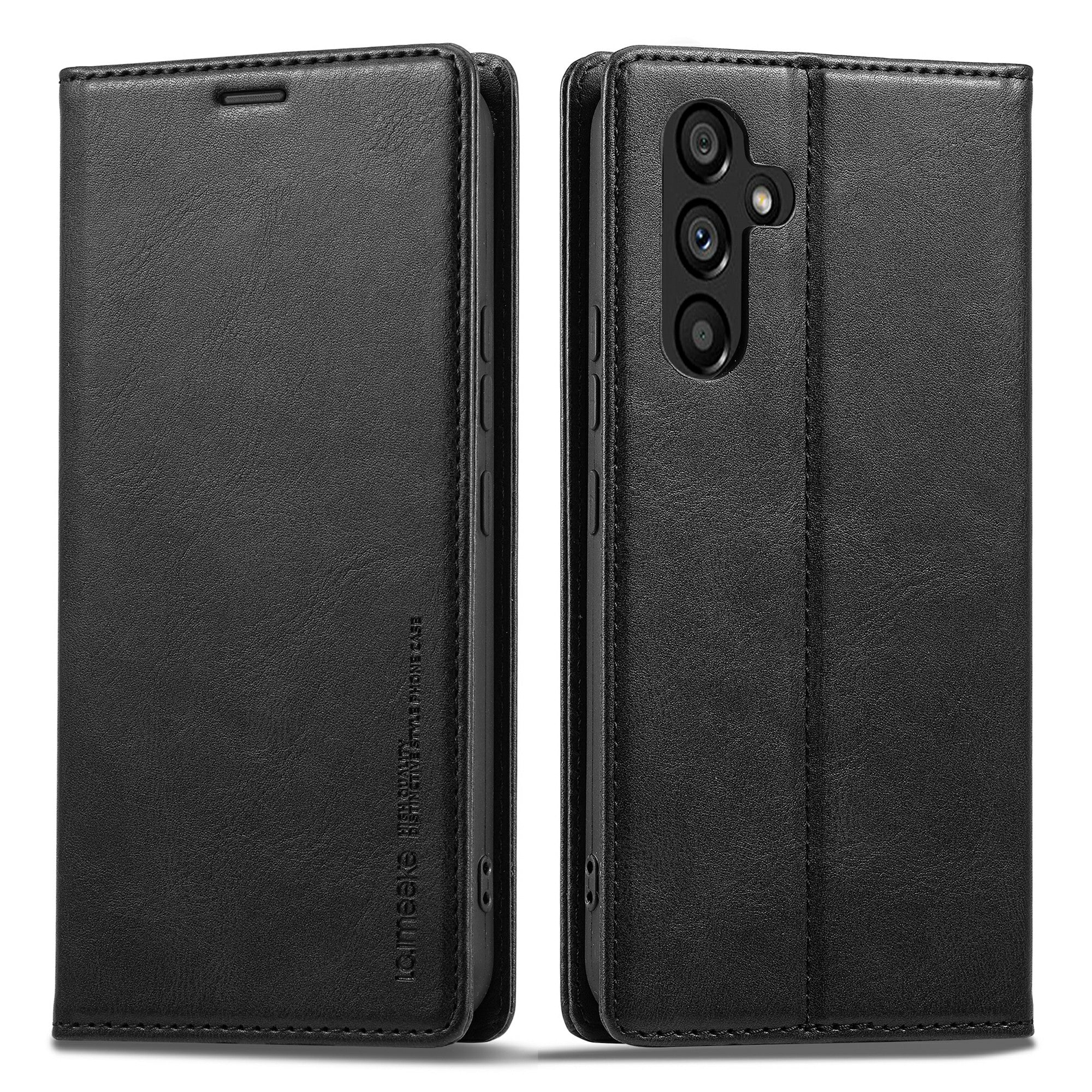 LC.IMEEKE For Samsung Galaxy A54 5G Anti-scratch PU Leather Flip Phone Wallet Case RFID Blocking Stand Magnetic Absorption Drop-proof Phone Cover