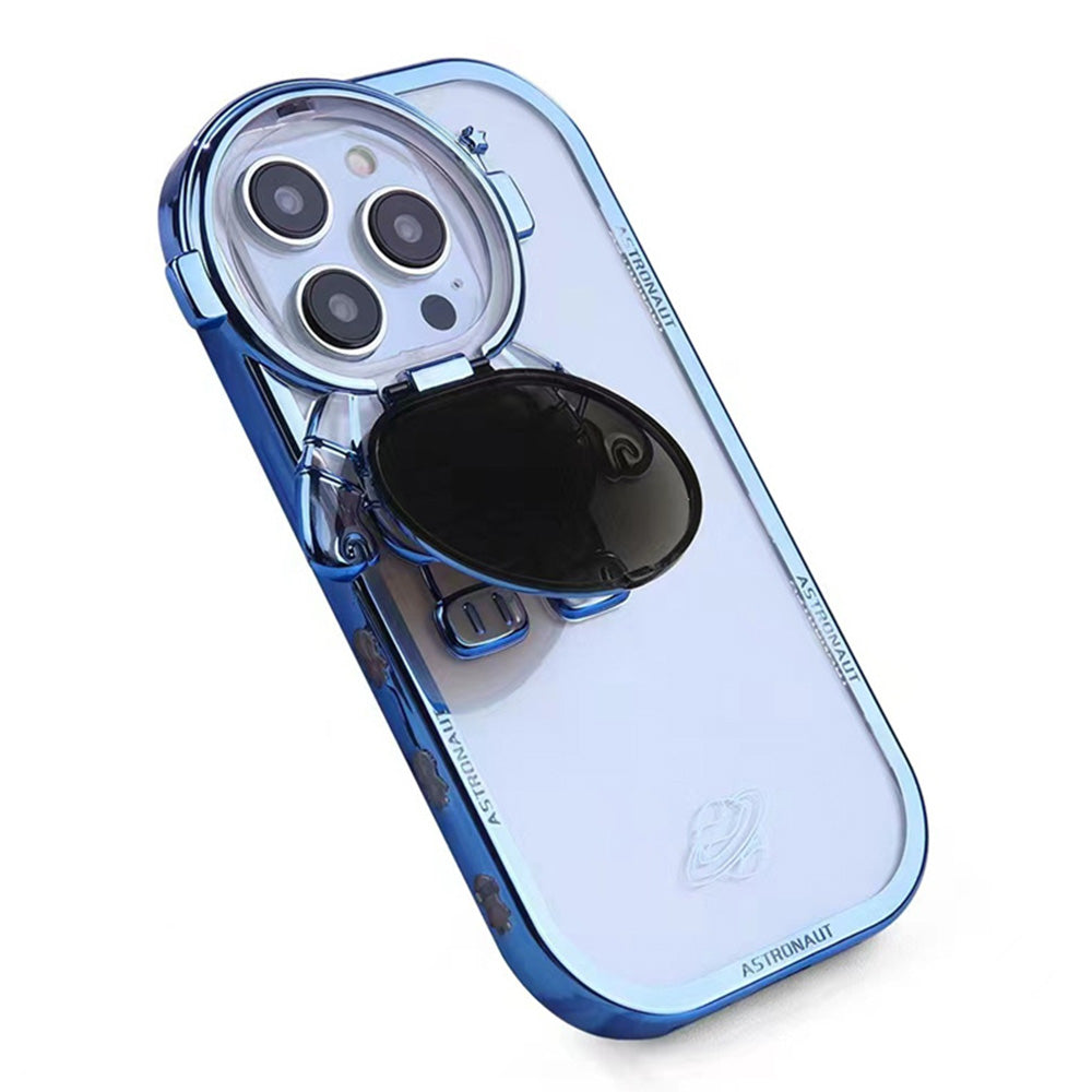 Spaceman Design TPU Phone Case for Phone 13 Pro Max Anti-Fall Shockproof Case with Camera Lens Cover