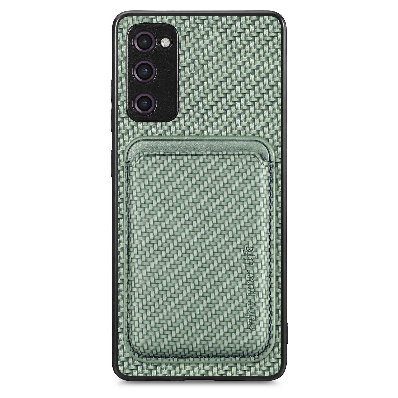 For Samsung Galaxy S20 FE 4G FE 5G S20 Lite S20 FE 2022 Carbon Fiber Texture Shell Detachable 2-in-1 Magnetic Card Holder Phone Case PU Leather TPU PC Protective Cover