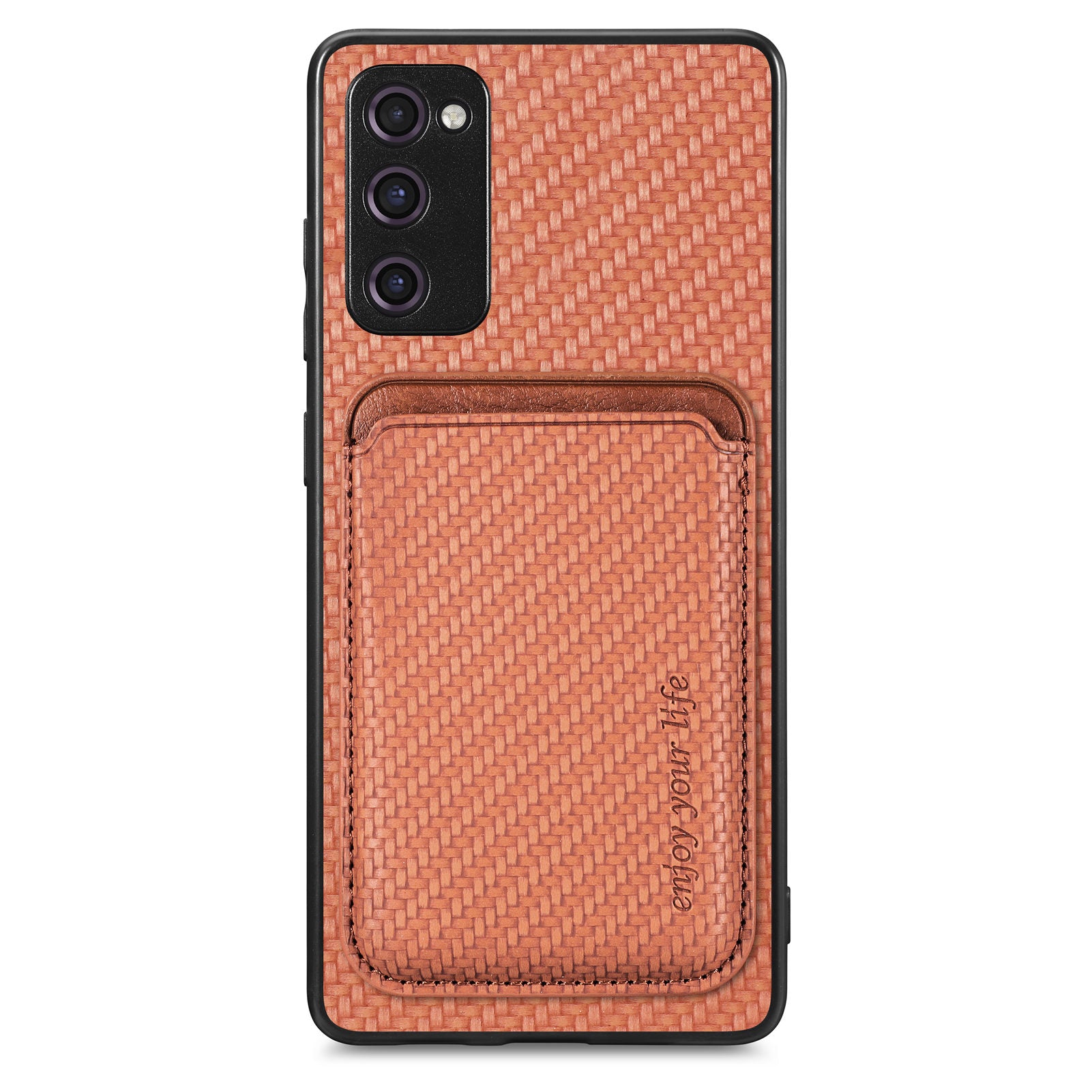 For Samsung Galaxy S20 FE 4G FE 5G S20 Lite S20 FE 2022 Carbon Fiber Texture Shell Detachable 2-in-1 Magnetic Card Holder Phone Case PU Leather TPU PC Protective Cover