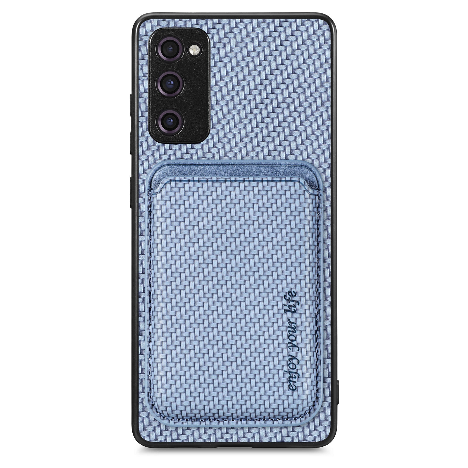 For Samsung Galaxy S20 FE 4G FE 5G S20 Lite S20 FE 2022 Carbon Fiber Texture Shell Detachable 2-in-1 Magnetic Card Holder Phone Case PU Leather TPU PC Protective Cover