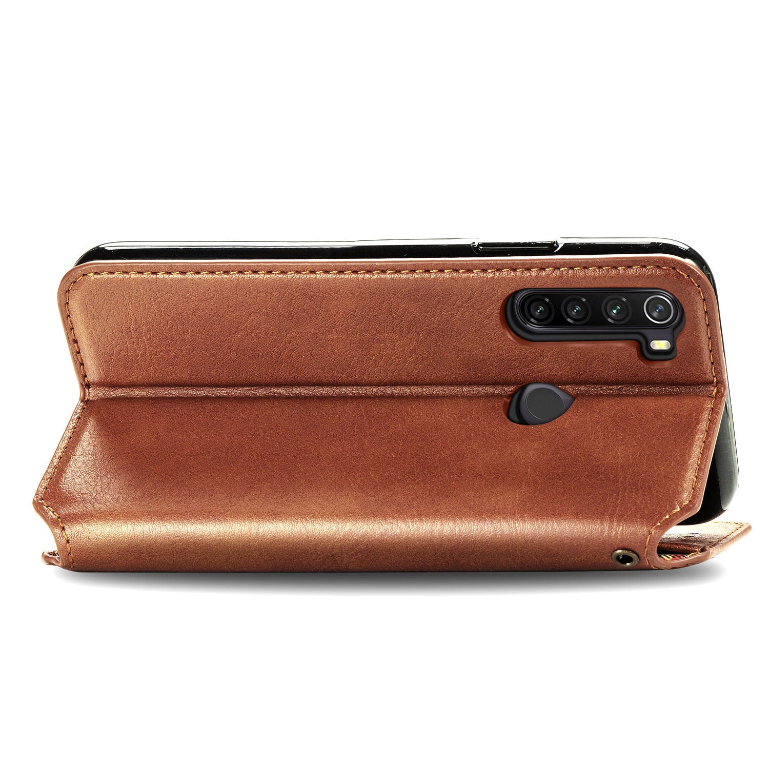 For Xiaomi Redmi Note 8T Rhombus Imprinted Wallet Case PU Leather Stand Magnetic Absorption Phone Cover