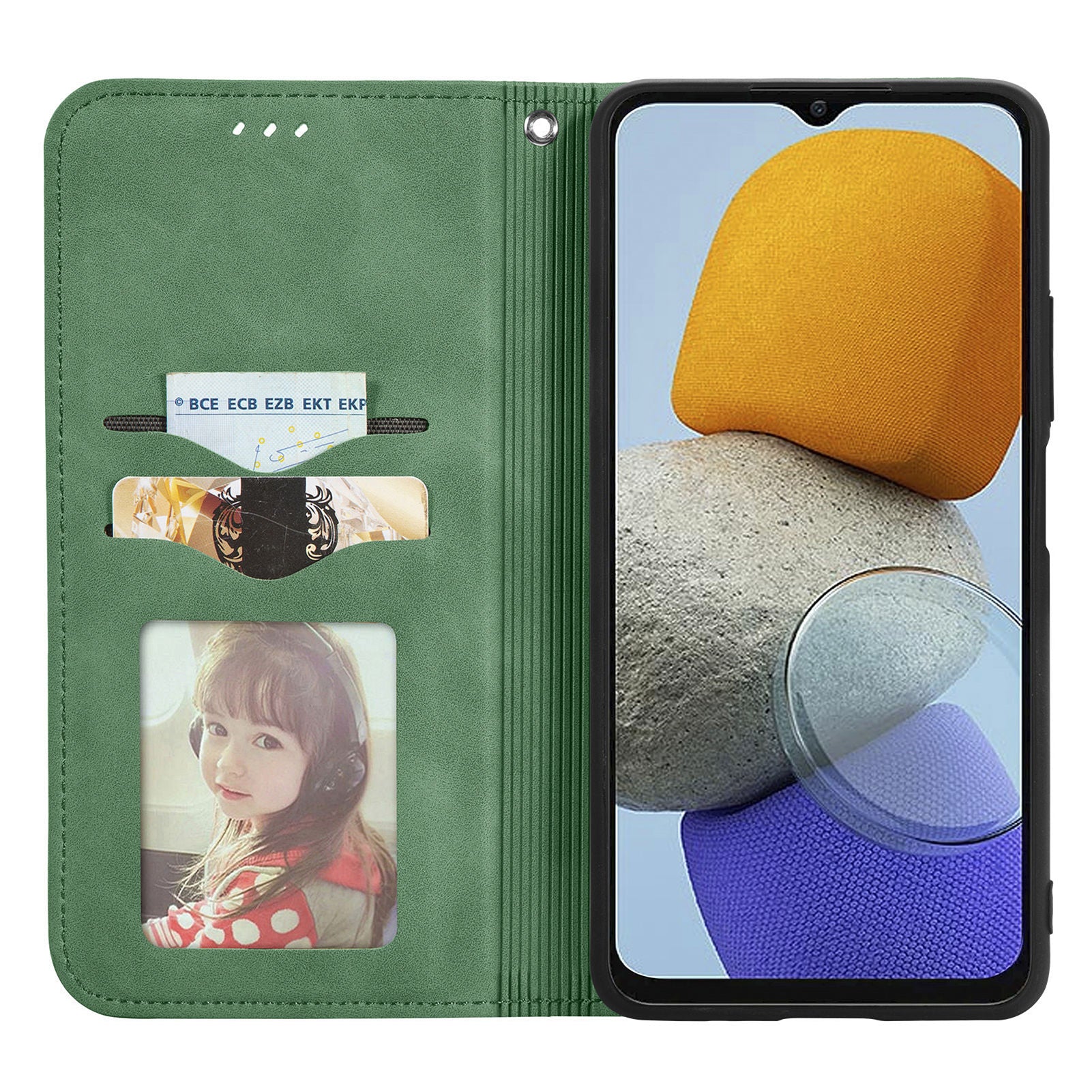 PU Leather Phone Case For Samsung Galaxy M23 5G / M13 4G / F23 5G Skin-touch Retro Magnetic Auto Closing Stand Protective Phone Cover Card Holder