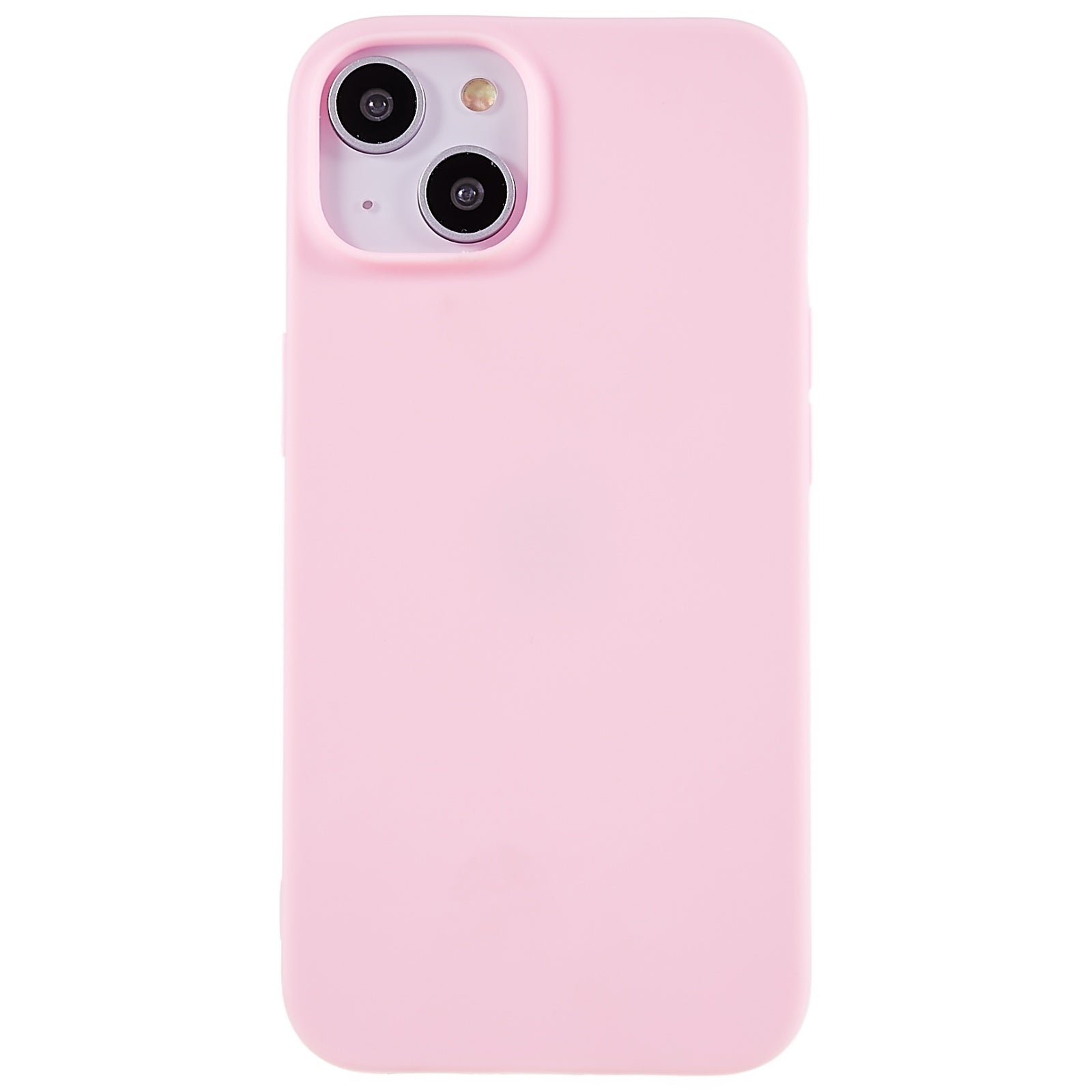 For iPhone 13 6.1 inch Back Shell, Anti-Fingerprint Soft TPU Phone Case Shockproof Matte Protective Cover - Red