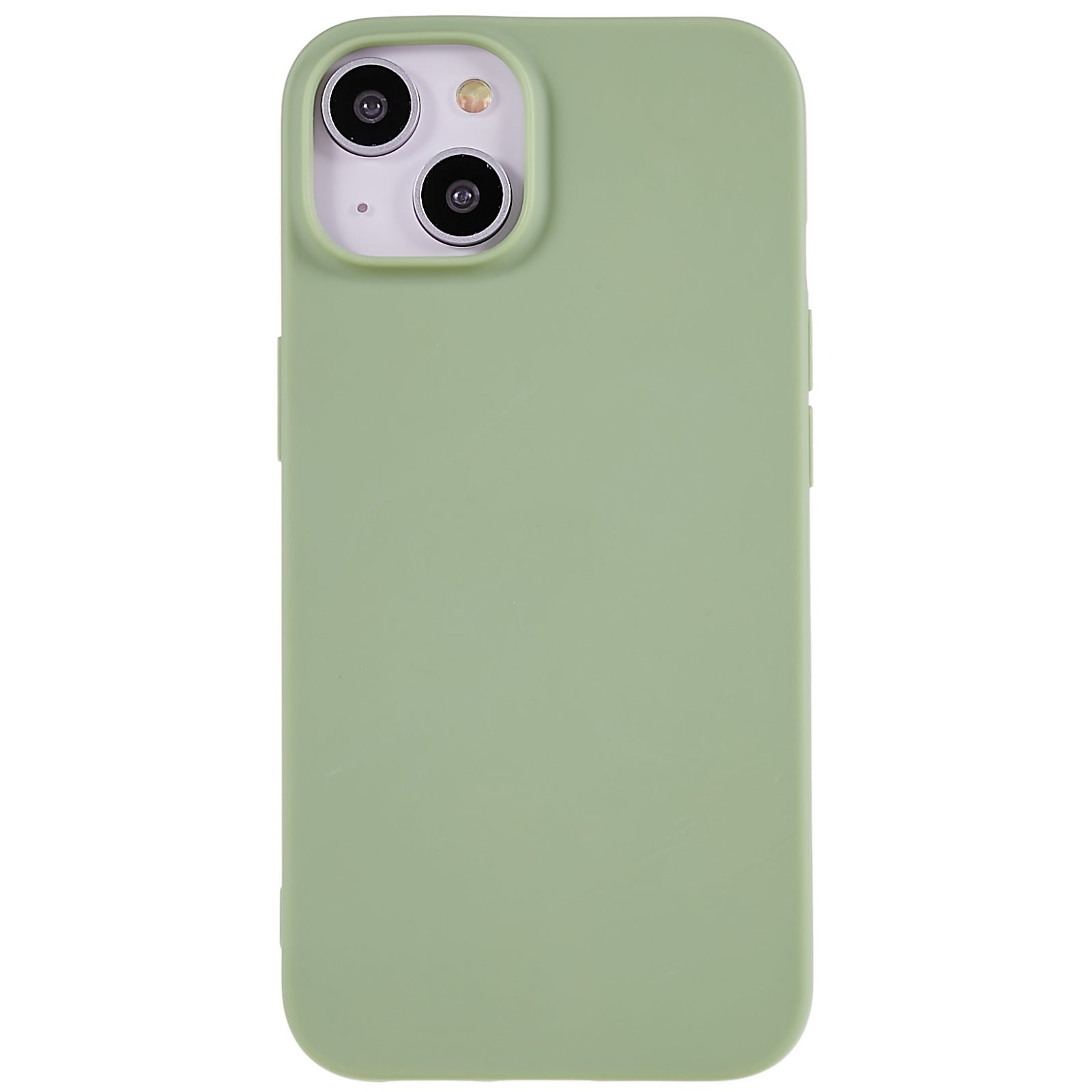 For iPhone 13 6.1 inch Back Shell, Anti-Fingerprint Soft TPU Phone Case Shockproof Matte Protective Cover - Red