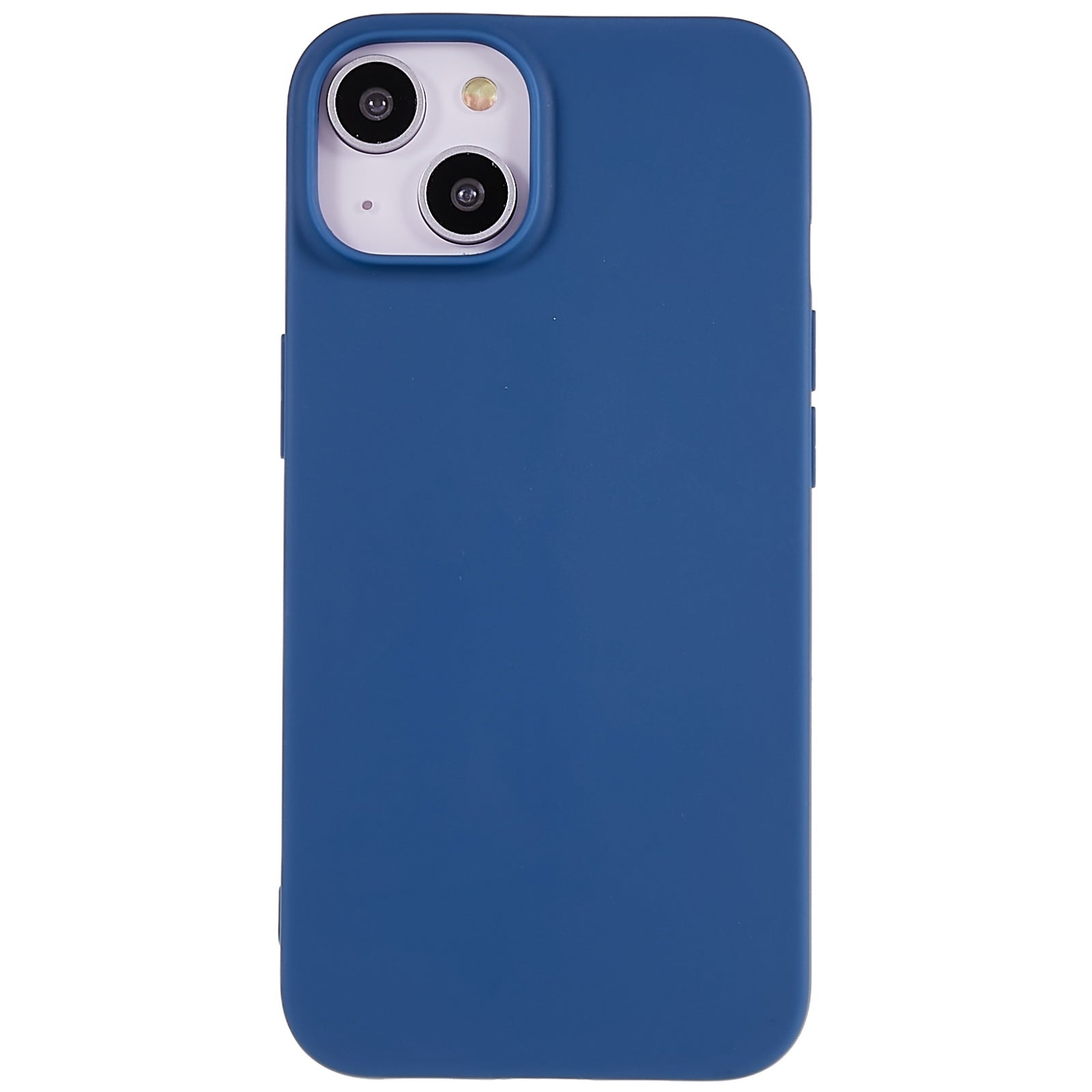For iPhone 13 6.1 inch Back Shell, Anti-Fingerprint Soft TPU Phone Case Shockproof Matte Protective Cover - Red