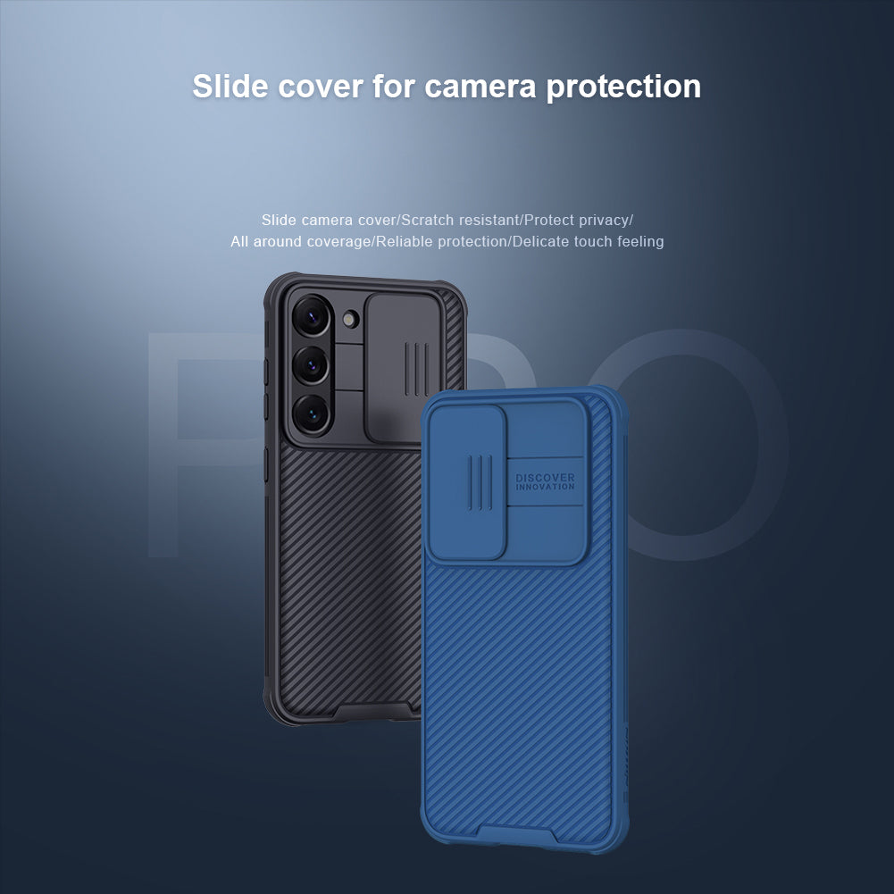 NILLKIN CamShield Pro Series for Samsung Galaxy S23 Protective Phone Case with Slide Camera Cover Anti-scratch Phone Shell