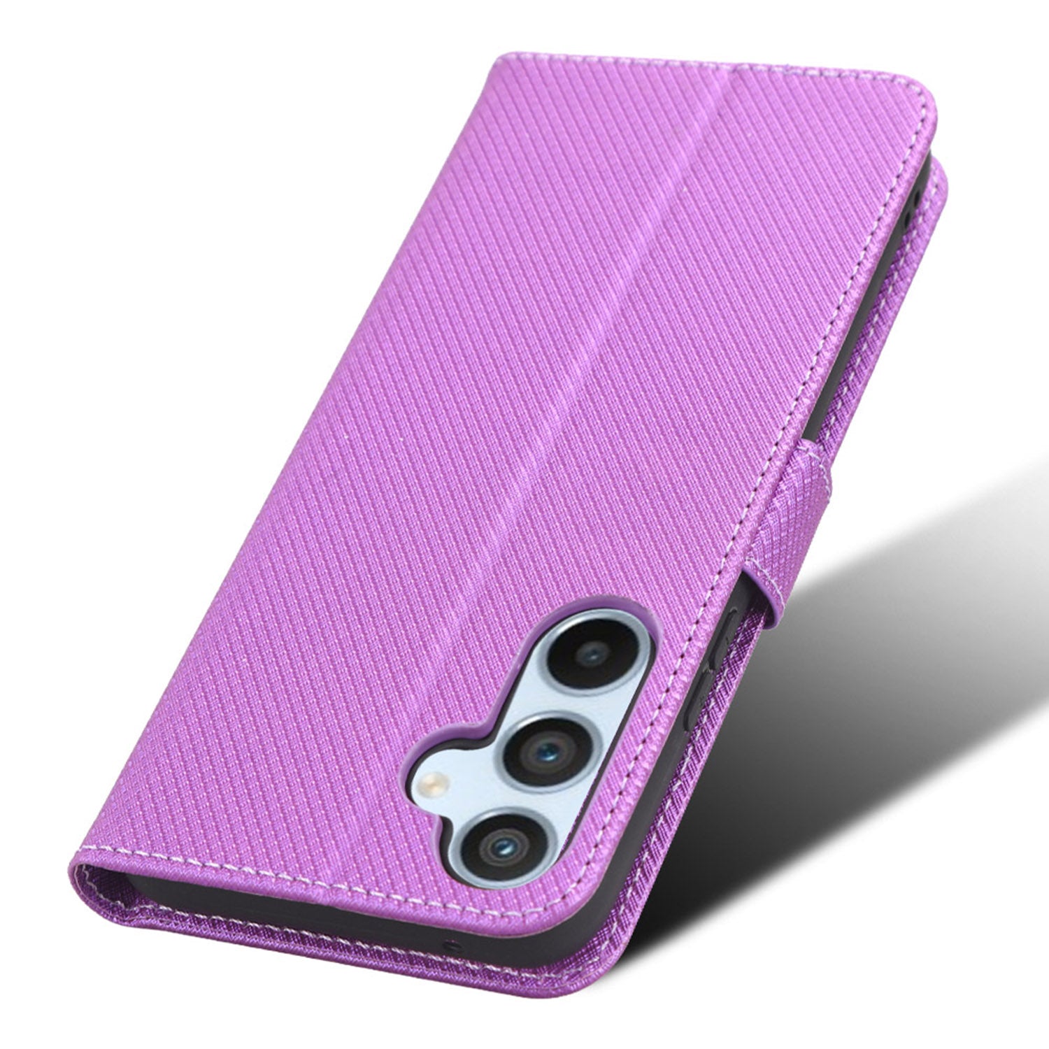 For Samsung Galaxy A54 5G Magnetic Clasp Protective Phone Cover Diamond Texture PU Leather Anti-drop Phone Case with Foldable Stand Wallet