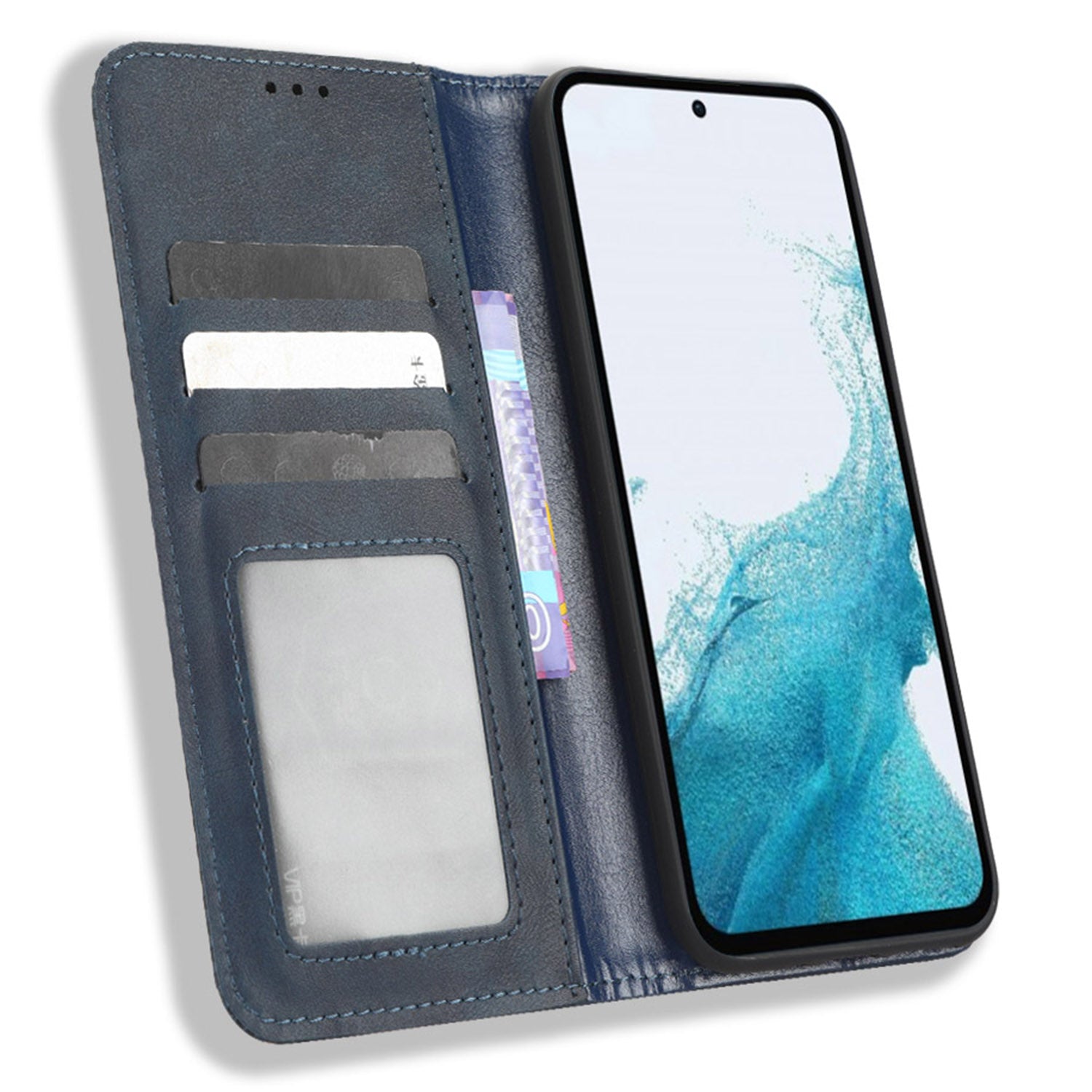 Retro Texture Phone Cover For Samsung Galaxy A54 5G Magnetic Auto Closing Imprinted Pattern PU Leather Flip Wallet Stand Phone Case