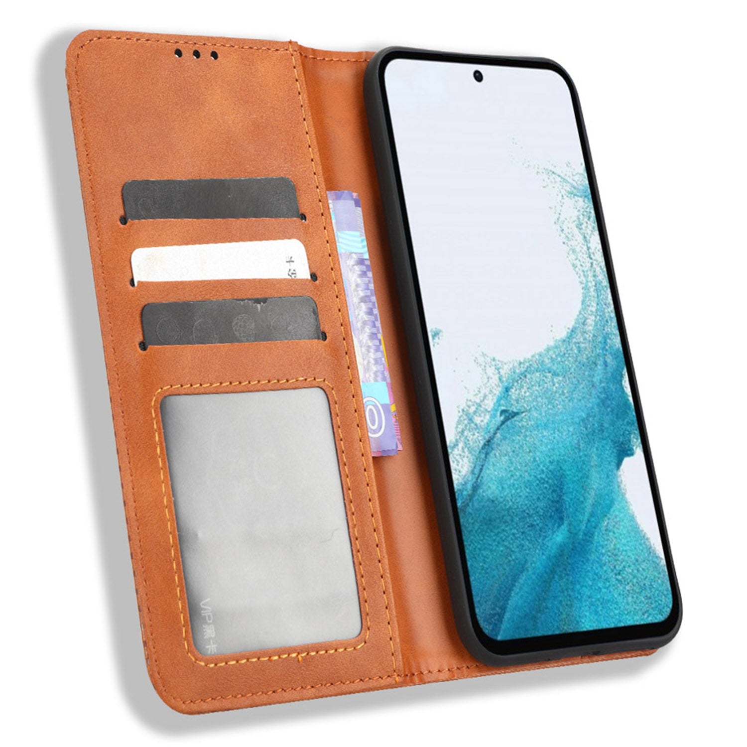 Retro Texture Phone Cover For Samsung Galaxy A54 5G Magnetic Auto Closing Imprinted Pattern PU Leather Flip Wallet Stand Phone Case