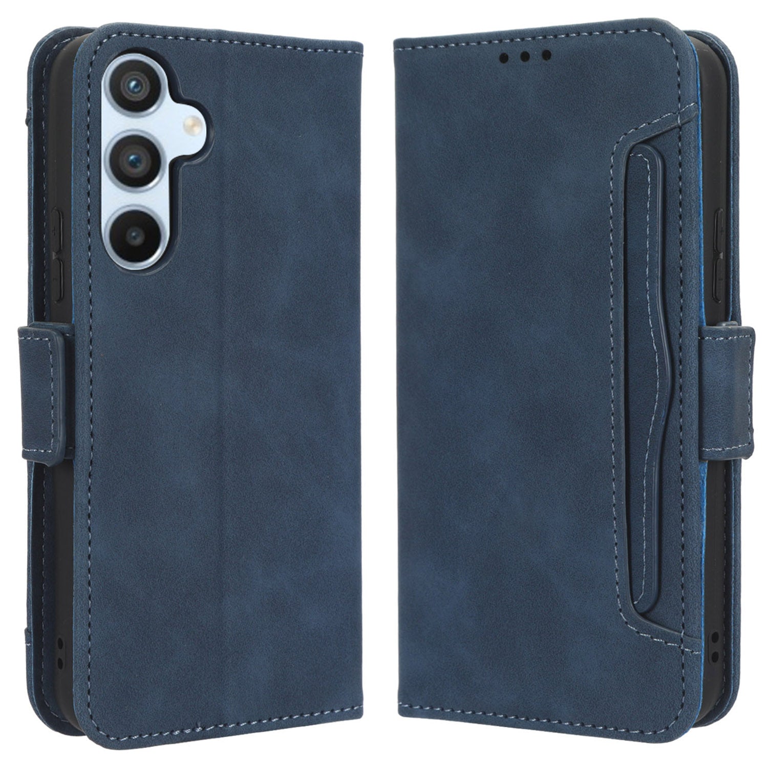 For Samsung Galaxy A54 5G Multiple Card Slots PU Leather Anti-shock Phone Case Magnetic Flip Protective Phone Cover Wallet Stand