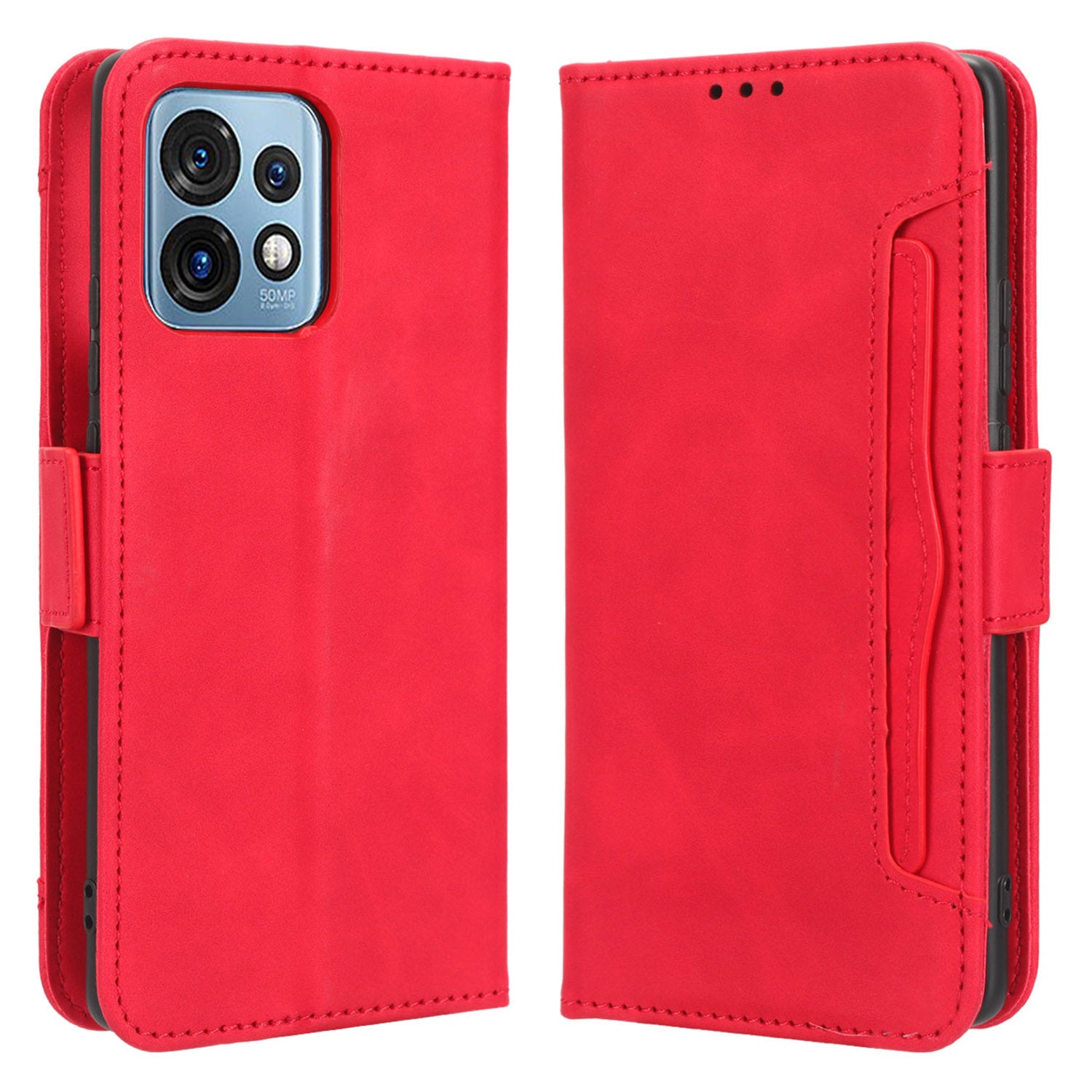 For Motorola Moto X40 5G Edge 40 Pro 5G Edge (2023) Anti-fall PU Leather Phone Case Card Holder Shockproof Magnetic Closure Flip Phone Cover Wallet Stand