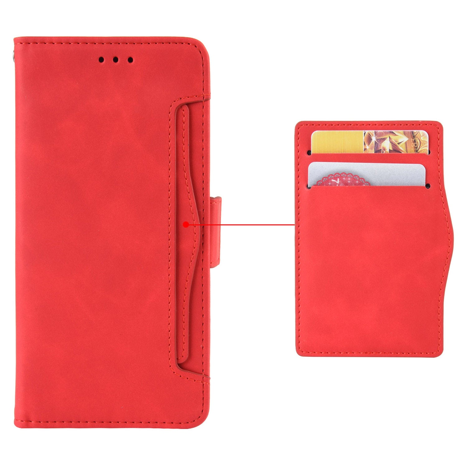 For Motorola Moto X40 5G Edge 40 Pro 5G Edge (2023) Anti-fall PU Leather Phone Case Card Holder Shockproof Magnetic Closure Flip Phone Cover Wallet Stand