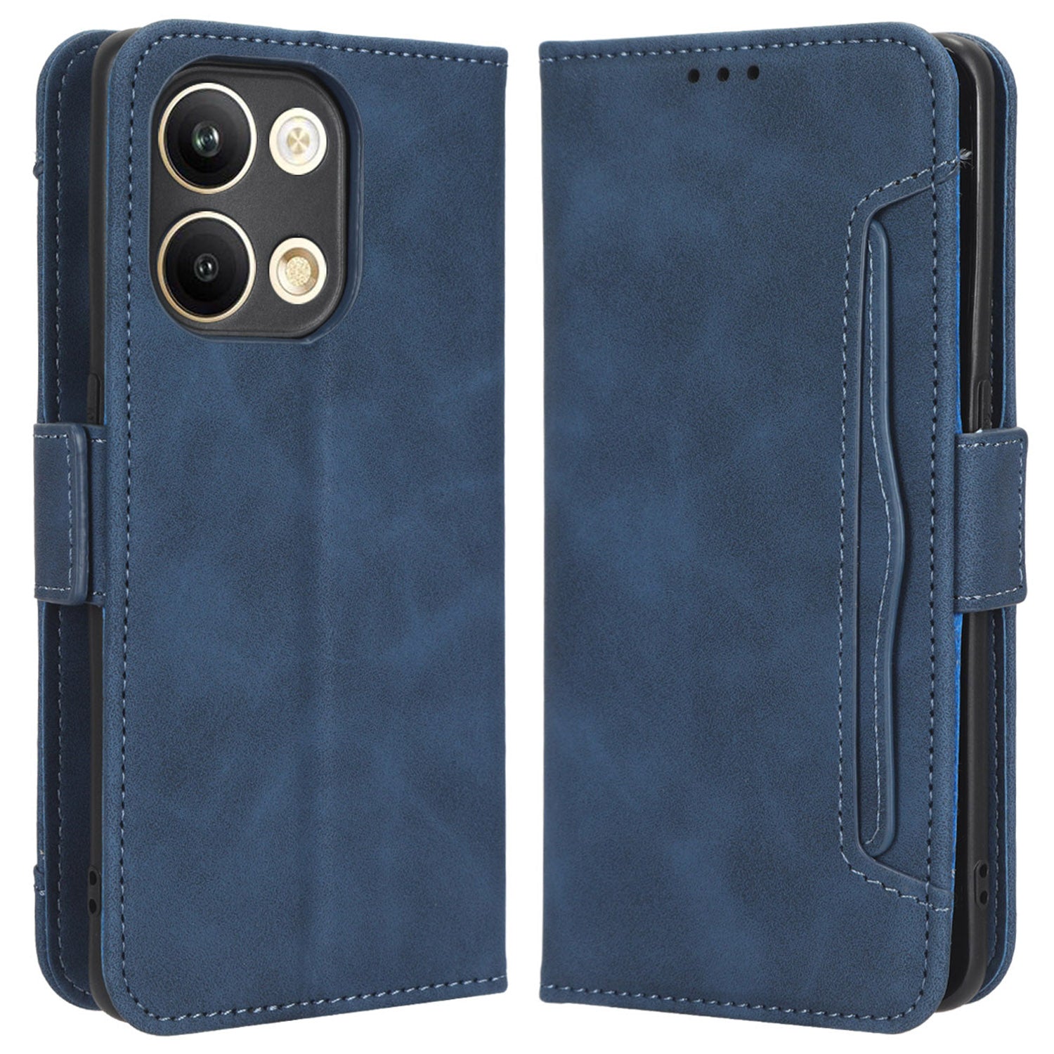 For Oppo Reno9 5G Reno9 Pro 5G Book Style PU Leather Phone Case Multiple Card Slots Magnetic Flip Phone Cover Wallet Stand