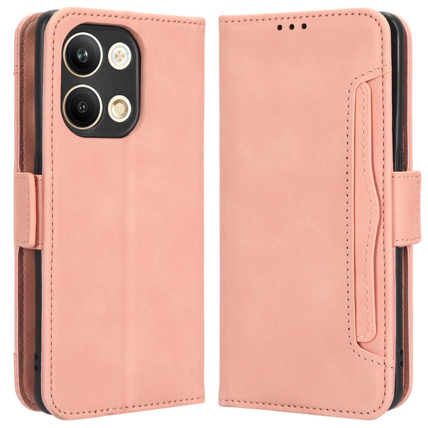 For Oppo Reno9 5G Reno9 Pro 5G Book Style PU Leather Phone Case Multiple Card Slots Magnetic Flip Phone Cover Wallet Stand