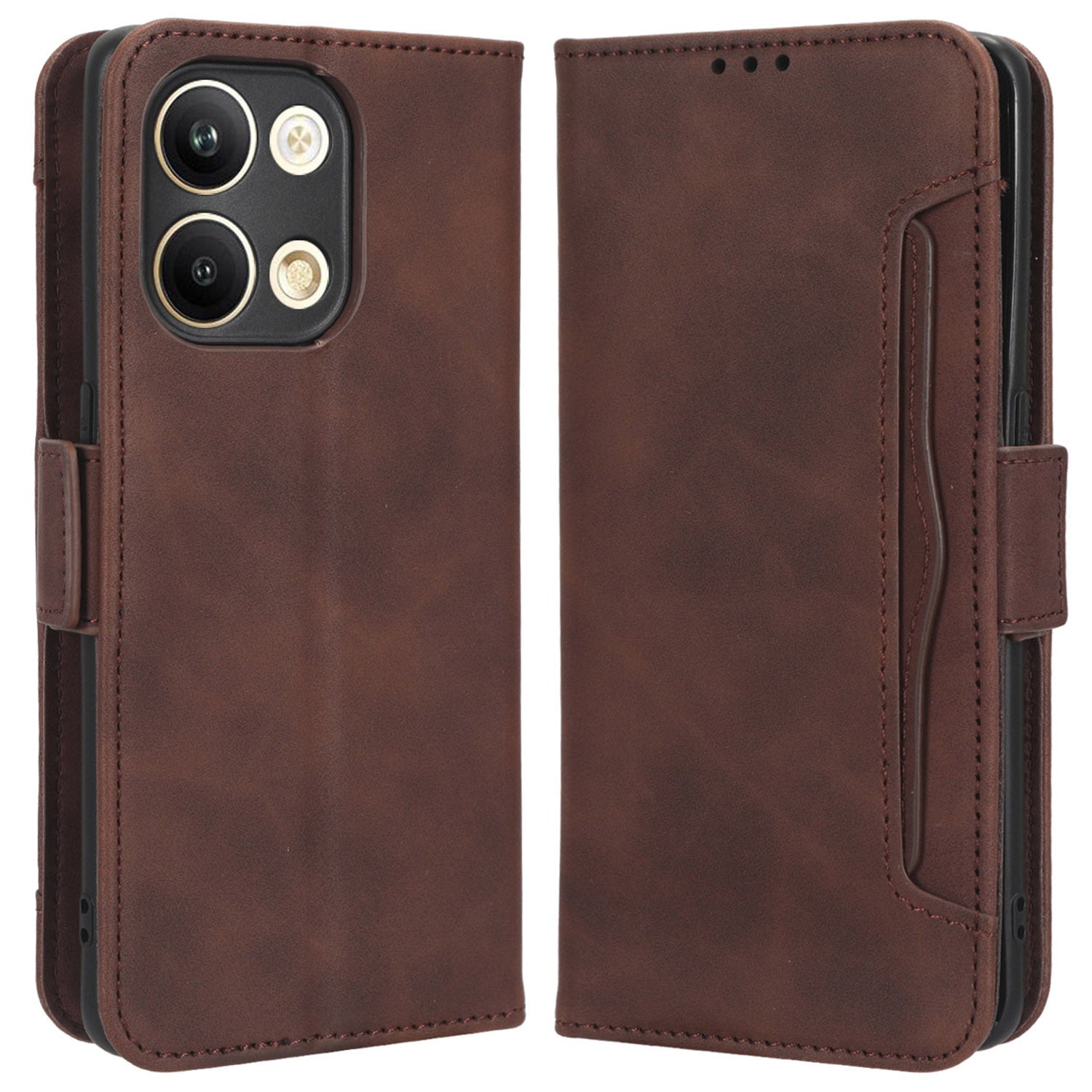 For Oppo Reno9 5G Reno9 Pro 5G Book Style PU Leather Phone Case Multiple Card Slots Magnetic Flip Phone Cover Wallet Stand