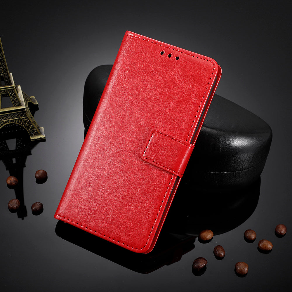 For Oppo Reno9 5G Reno9 Pro 5G Crazy Horse Texture Magnetic Overall Coverage Cell Phone Case Flip Wallet Stand PU Leather Phone Cover with Strap