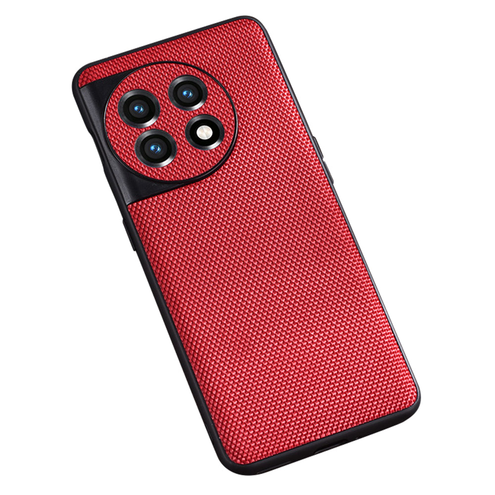 For OnePlus 11 5G Nylon Coated TPU Phone Case Woven Texture Anti-Slip Anti-Scratch Cover
