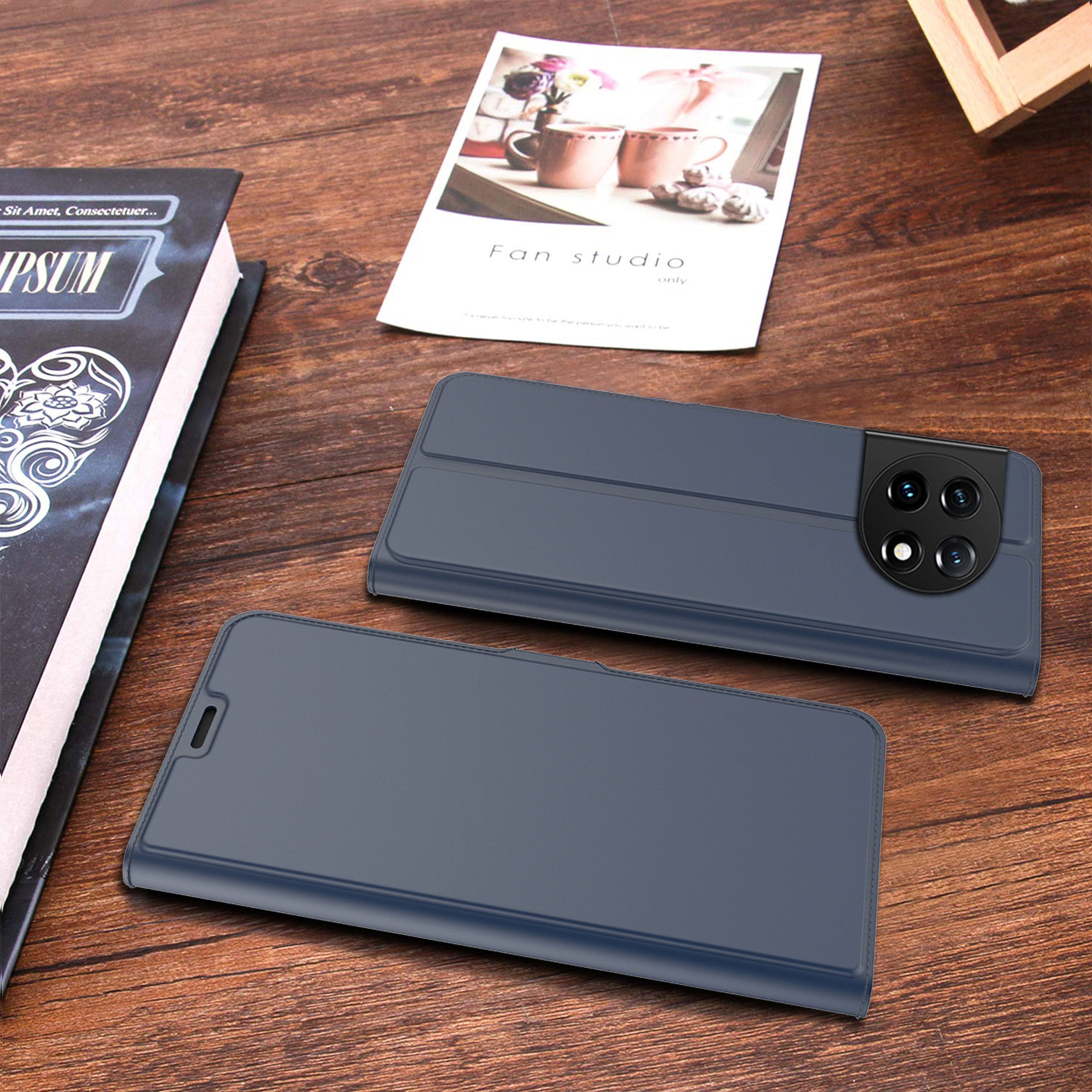 For OnePlus 11 5G Flip Folio Phone Cover Stand Card Holder PU Leather Inner TPU Protective Magnetic Phone Case