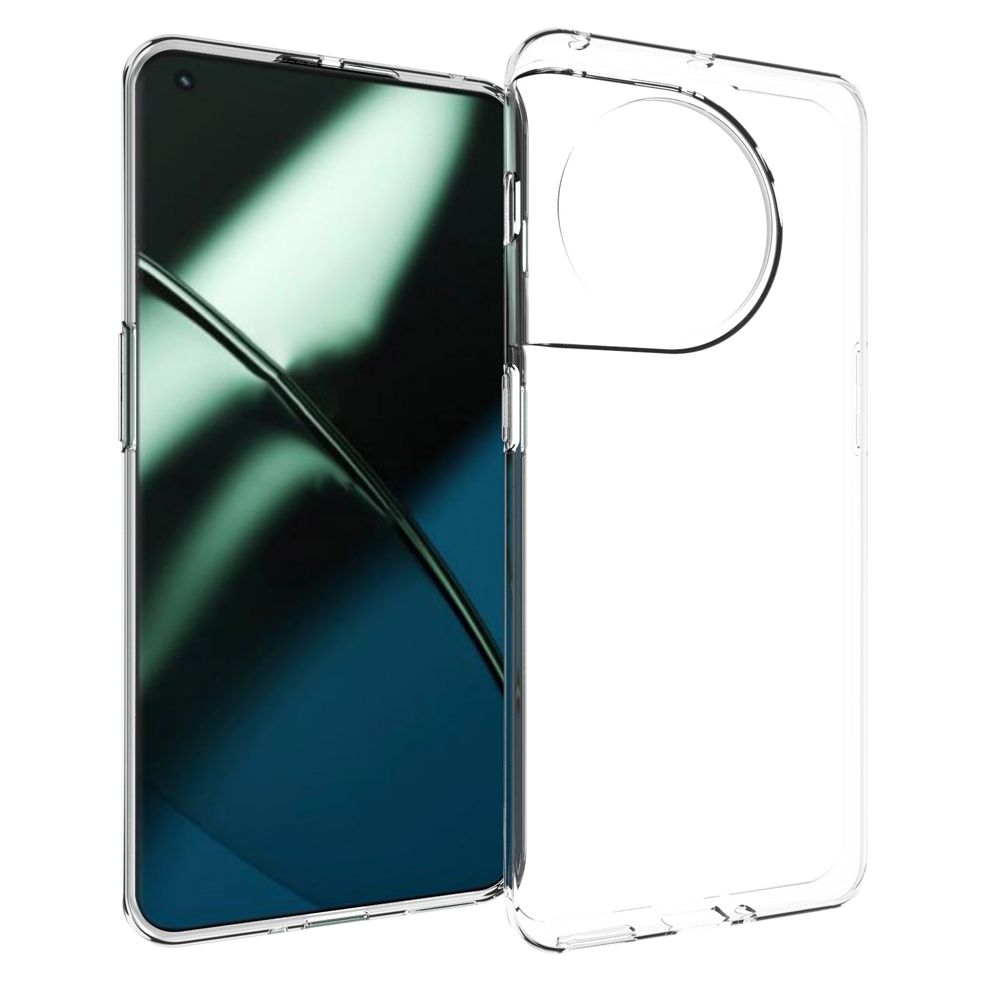 10Pcs/Pack For OnePlus 11 5G TPU Phone Case Inner Watermark-Free Anti-scratch Crystal Clear Cover