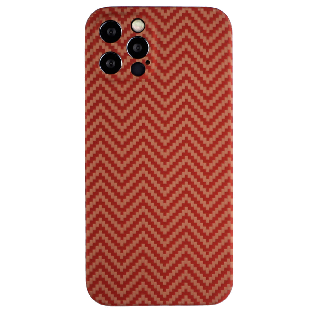 For iPhone 14 Pro Max Precise Cutout Anti-fall Carbon Fiber Wavy Texture Aramid Fiber Back Case Protective Cover