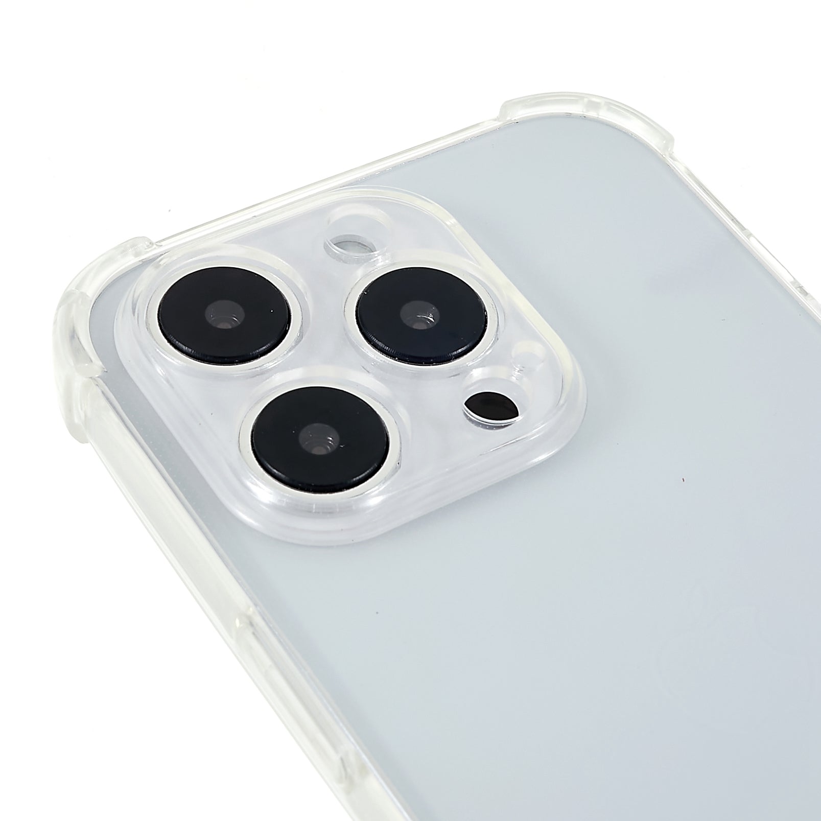 Telefonbagcover til iPhone 13 Pro 6,1 tommer HD Clear Four Corner Blødt TPU etui med snor