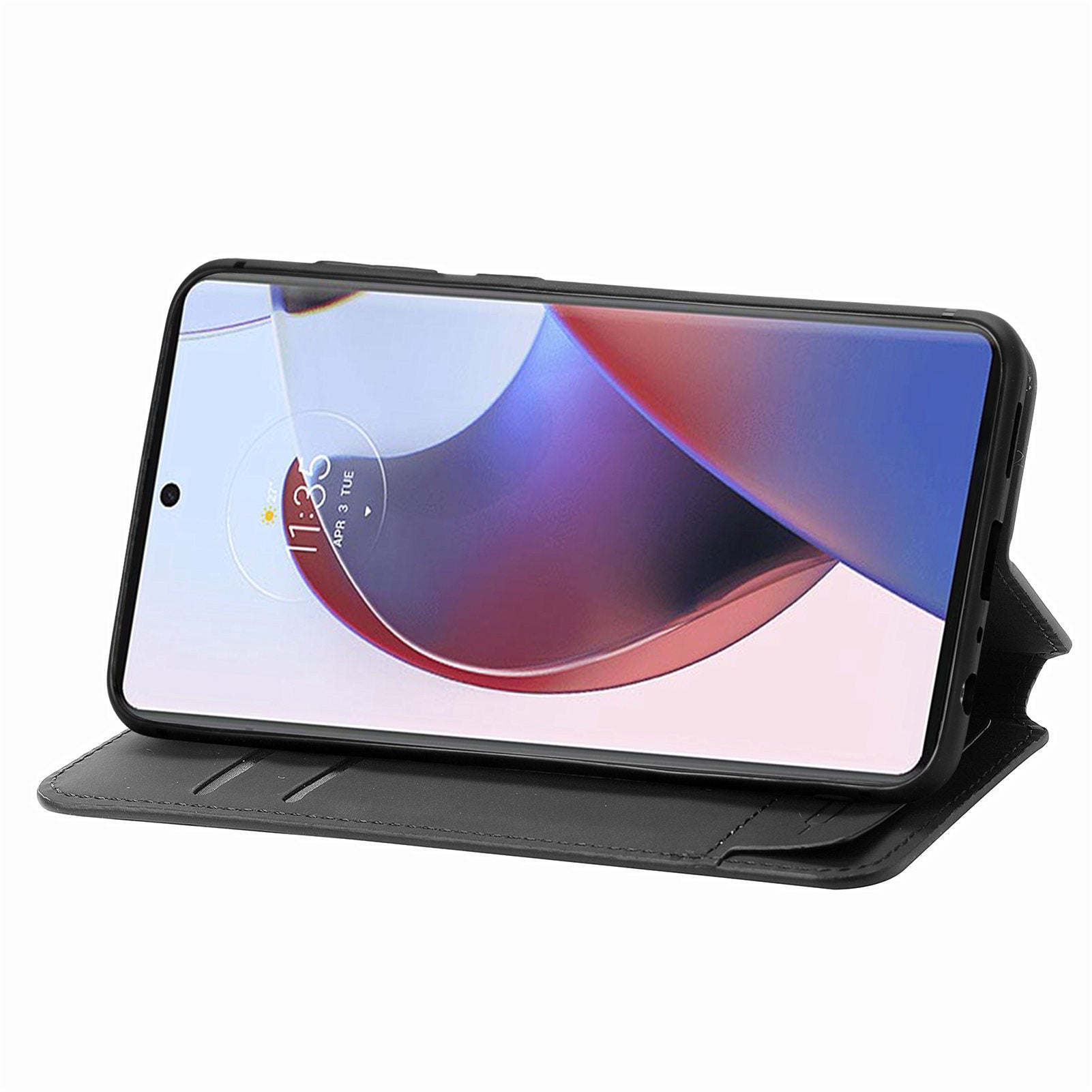 CASENEO 001 Series for Motorola Moto X30 Pro 5G Edge 30 Ultra 5G PU Leather RFID Blocking Pattern Printing Magnetic Protective Phone Case Stand Wallet