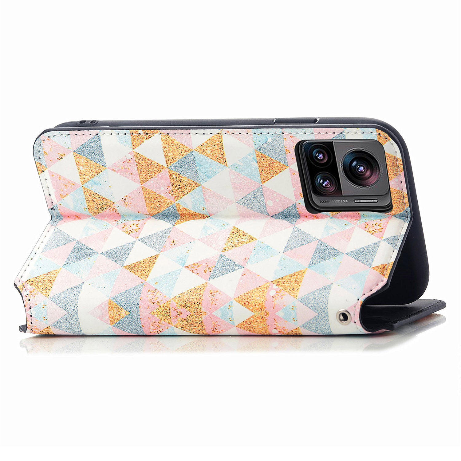 CASENEO 001 Series for Motorola Moto X30 Pro 5G Edge 30 Ultra 5G PU Leather RFID Blocking Pattern Printing Magnetic Protective Phone Case Stand Wallet