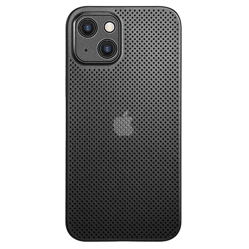 Ultra Thin PP Phone Case for iPhone 13 mini 5.4 inch Heat Dissipation Breathable Hollow Hole Mesh Back Cover