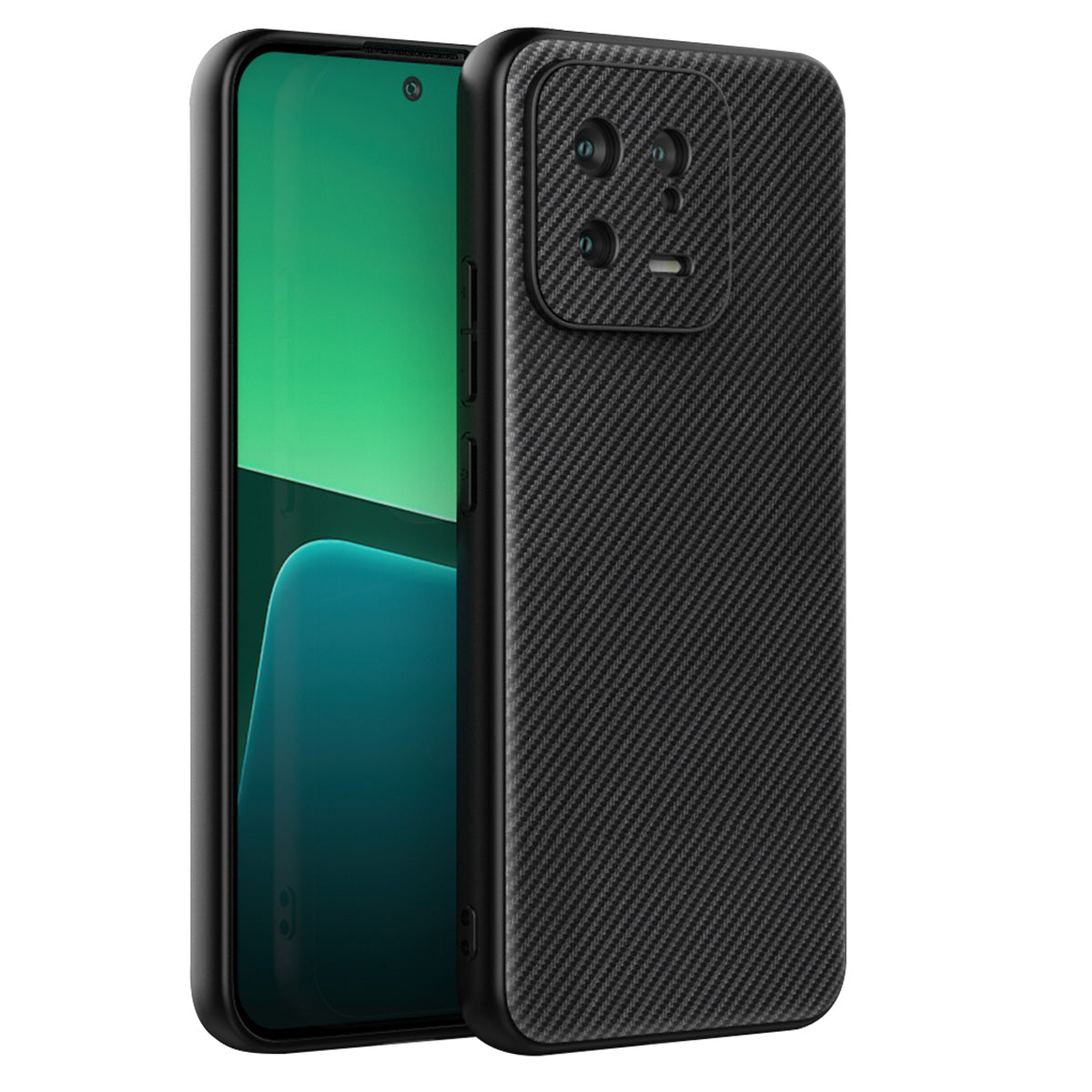 VILI TC Series Cell Phone Cover for Xiaomi 13 5G Shock-absorbing Textured Leather Coated TPU Phone Case