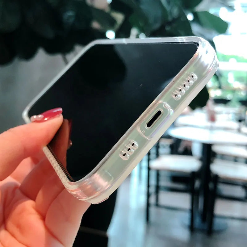 Colorful Laser Phone Cover For iPhone 13 mini 5.4 inch TPU Acrylic Lightweight Anti-fall Smartphone Case