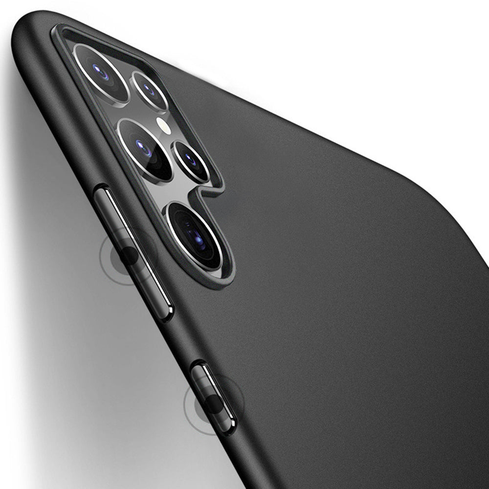 For Samsung Galaxy S21 Ultra 5G Anti-fingerprint Matte Phone Cover Ultra Thin PP Phone Case - Transparent Black