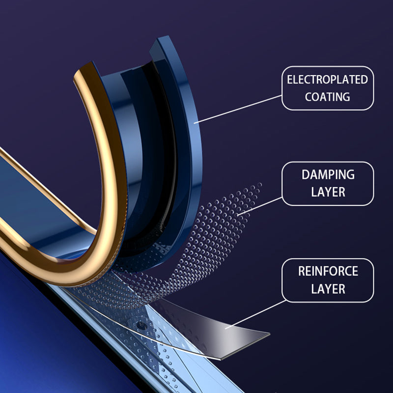 For iPhone 14 Pro Max Transparent TPU Cover Fall Proof Airbag Design Electroplated Back Case with Plastic Lens Film