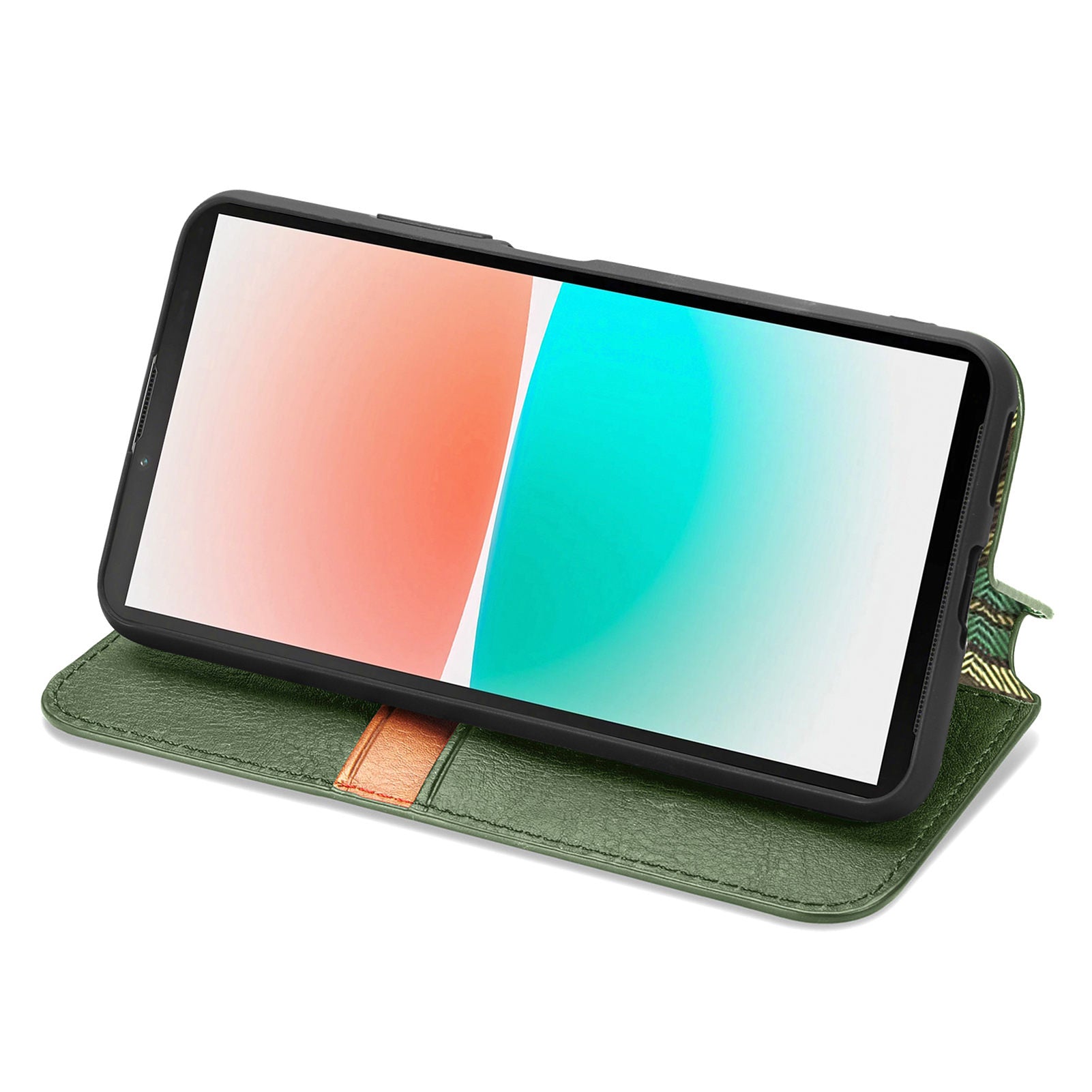 For Sony Xperia 10 IV 5G Shockproof Phone Cover Rhombus Imprinted Magnetic Closure PU Leather Protective Phone Flip Wallet Case Stand
