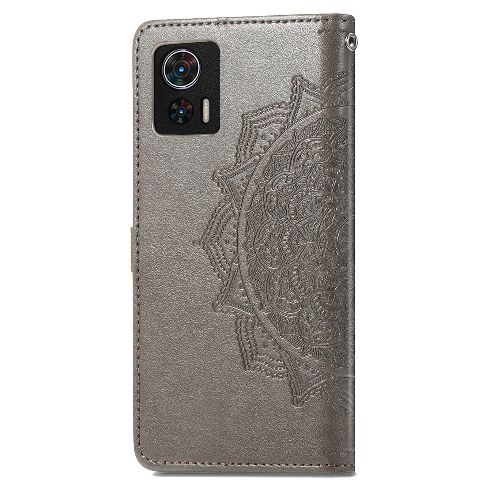 For Motorola Edge 30 Neo 5G Edge 30 Lite 5G Wallet Stand Phone Cover Embossed Mandala Pattern PU Leather Flip Phone Case