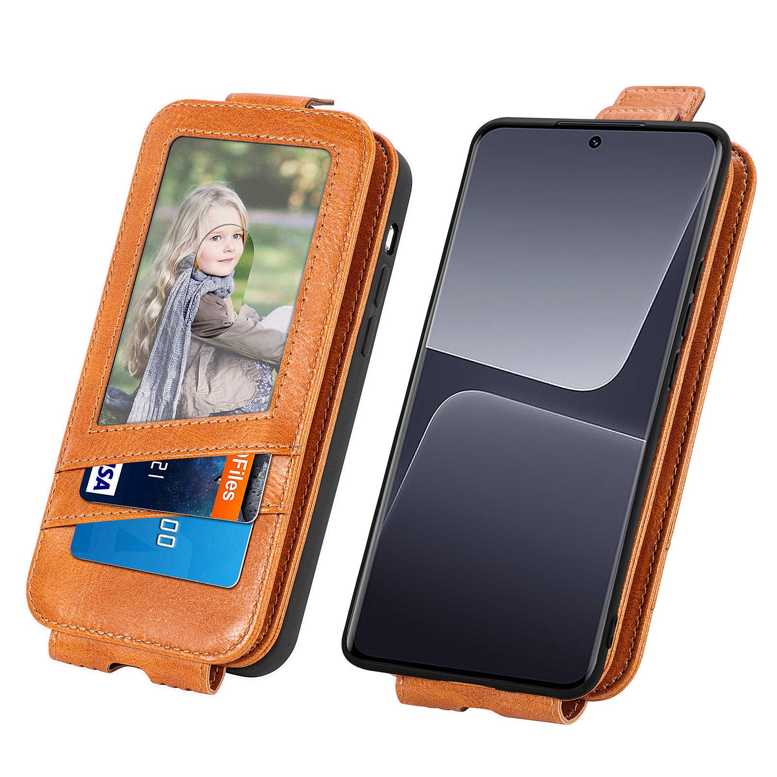 For Xiaomi 13 Pro 5G Wallet Stand Magnetic Closure Phone Case Zipper Pocket PU Leather Vertical Flip Phone Cover