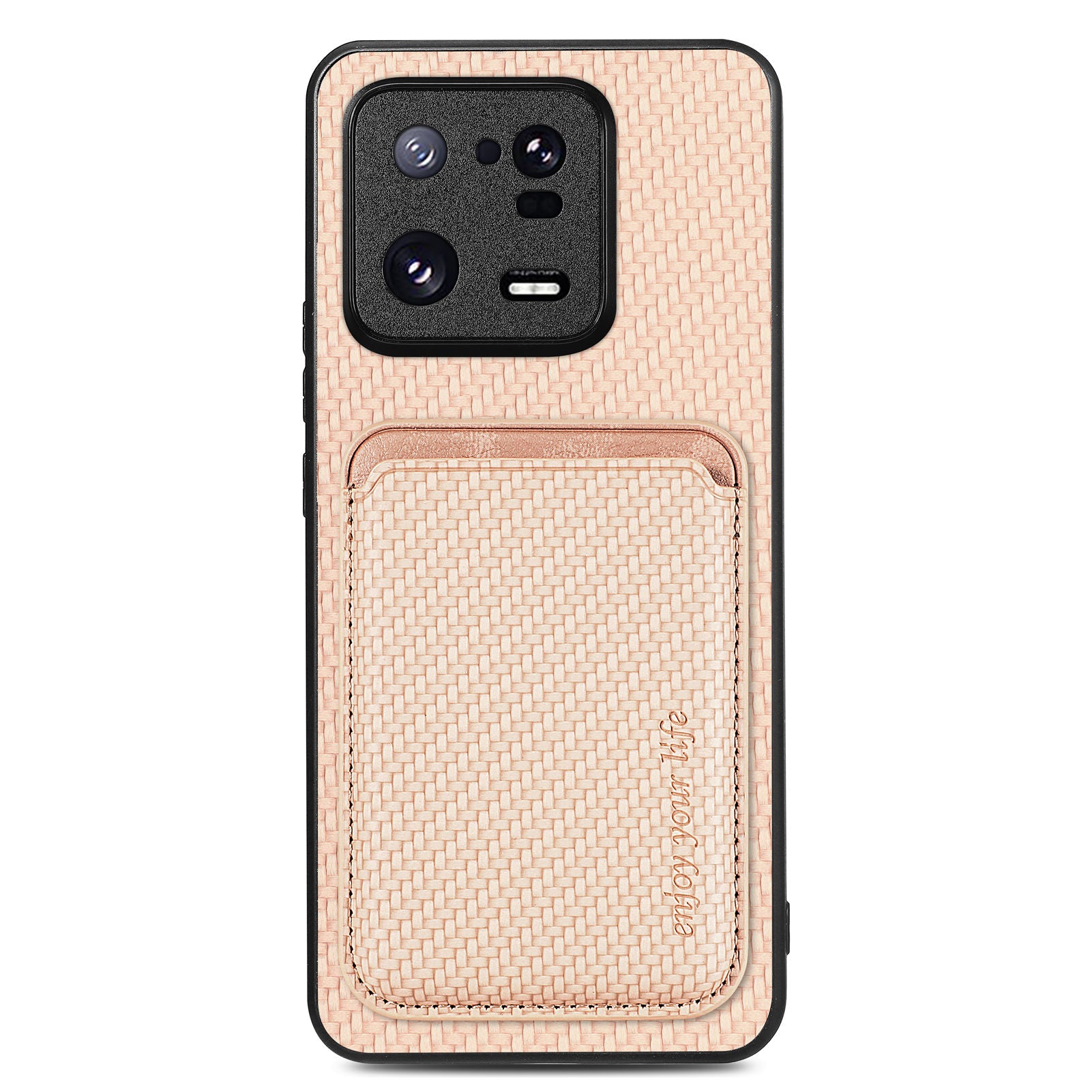 For Xiaomi 13 Pro 5G Detachable Card Holder Carbon Fiber Texture Phone Cover PU Leather TPU PC Phone Case