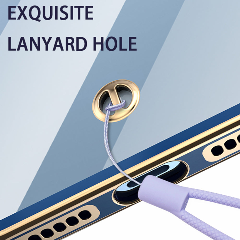 For OnePlus Nord 2 5G Soft TPU Clear Back Cover Elegant Electroplated Drop-proof Cellphone Case