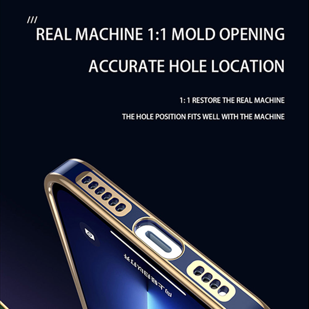 For Samsung Galaxy S23 Electroplated Transparent Soft TPU Shockproof Case Anti-scratch Protective Cover