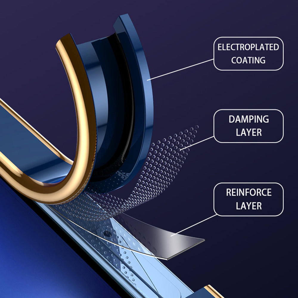 For Oppo A16 A54s A16s Transparent Soft TPU Back Cover Electroplated Shockproof Protective Case