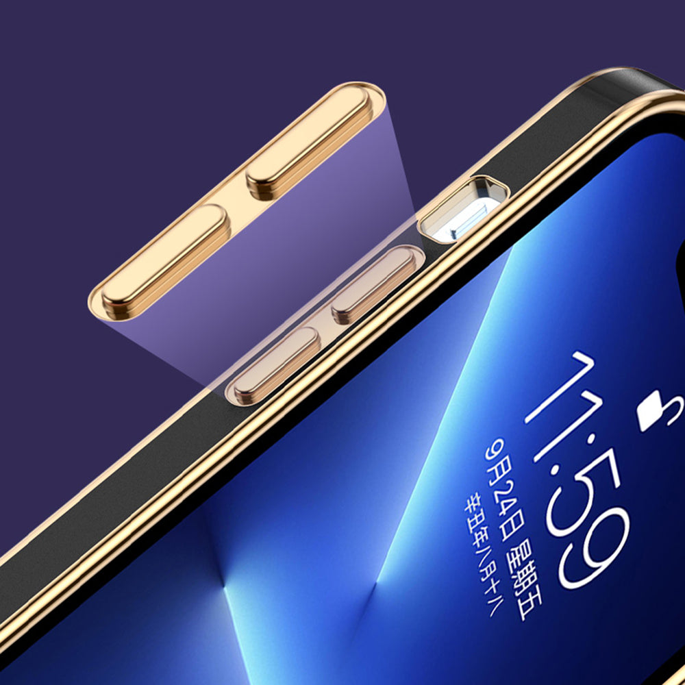 For Oppo A16 A54s A16s Transparent Soft TPU Back Cover Electroplated Shockproof Protective Case