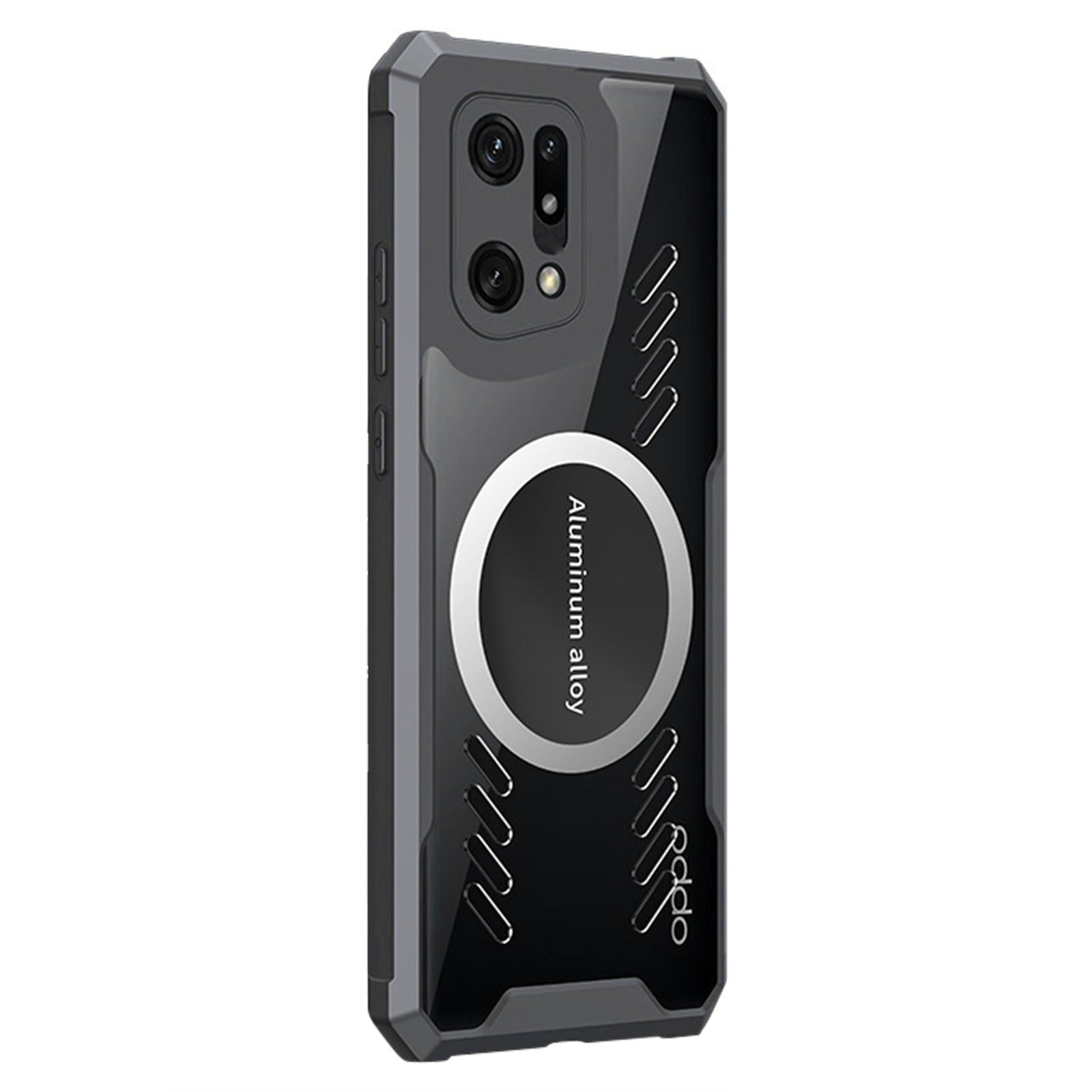 For Oppo Find X5 Graphene Heat Dissipation Cooling Phone Case HD Transparent Cell Phone Shell Cover Works for Magnetic Car Mount Holder