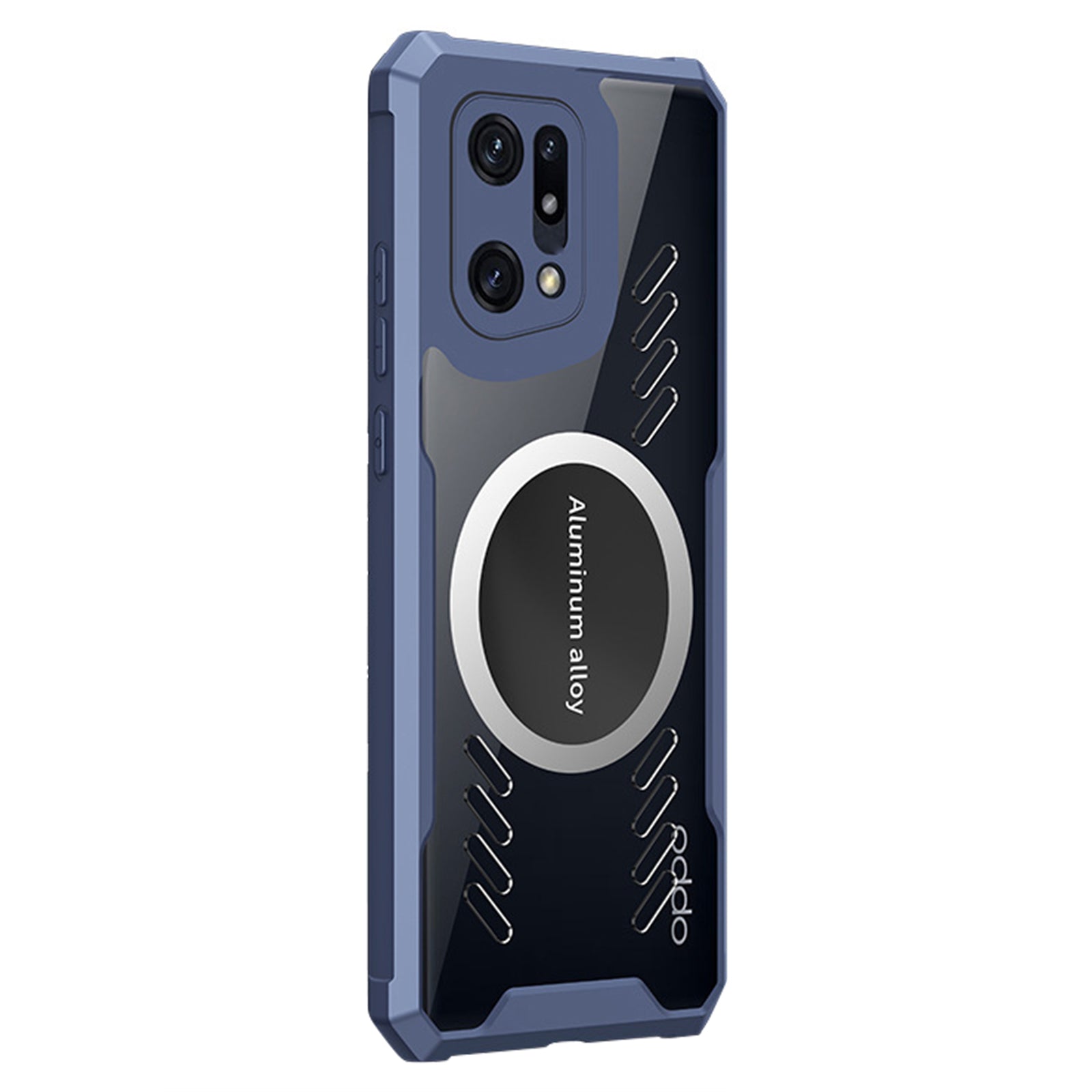 For Oppo Find X5 Graphene Heat Dissipation Cooling Phone Case HD Transparent Cell Phone Shell Cover Works for Magnetic Car Mount Holder