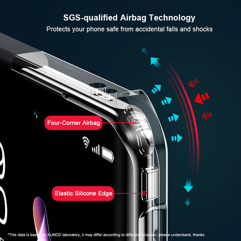 XUNDD For Oppo Reno9 Pro 5G Drop-proof Transparent Camera Protection Phone Case Acrylic TPU Phone Cover